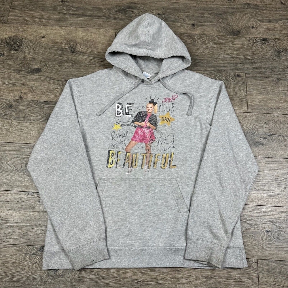 Jojo Siwa Sweatshirt Adult Large Gray Hoodie Be Your Own Kind‎ of Beautiful Nick